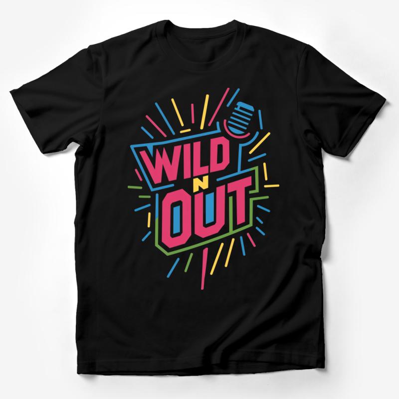 Colorful Wild 'N Out Graphic Tee, Unisex T-Shirt for Casual Wear, Party Shirt, Vibrant Festival Clothing, Street Style Apparel Male T-Shirt