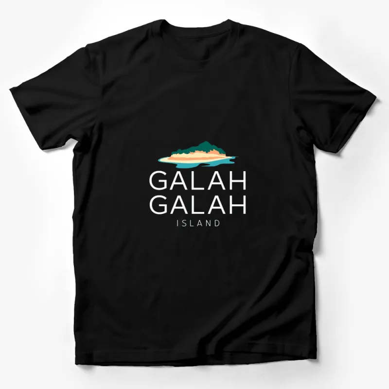 Galah Island Tropical Beach Graphic T-Shirt, Unisex Full Color Print Tee, Vacation Attire Summer Shirt Male T-Shirt