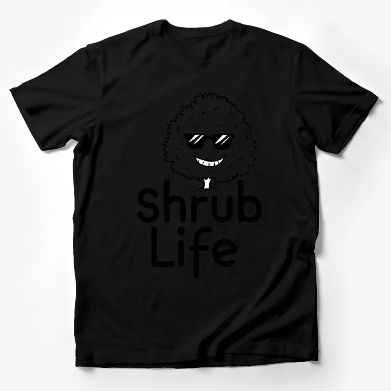 Shrub Life Cartoon T-Shirt, Funny Plant Lover Tee, Gardening Graphic Shirt, Unisex Cotton Shirt Male T-Shirt