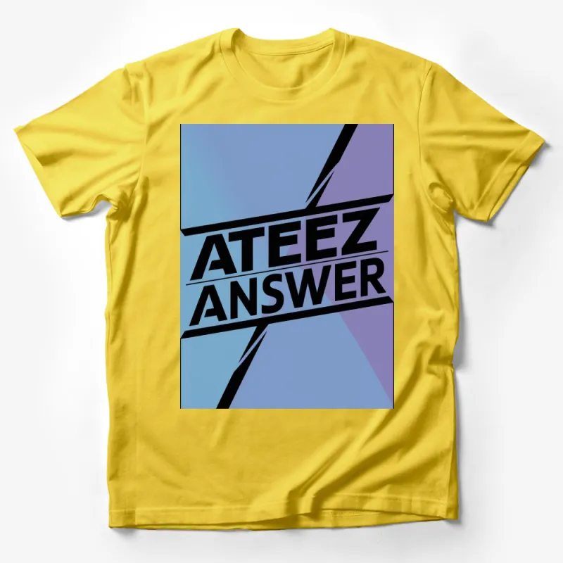 ATEEZ Answer Album Art Inspired T-Shirt, Vibrant Abstract Design, Unisex Graphic Tee, Fan Merchandise Male T-Shirt