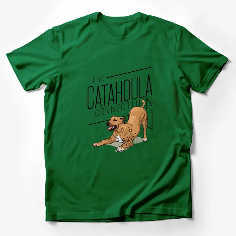 Catahoula Leopard Dog T-Shirt, Unique Dog Breed Graphic Tee, Pet Lovers Apparel Male T-Shirt