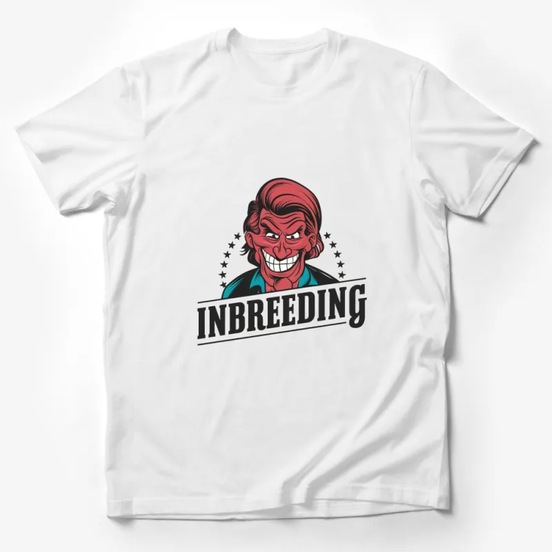 Vintage Style Red Joker T-Shirt, Unique Inbreeding Graphic Tee, Unisex Comic Style Shirt Male T-Shirt