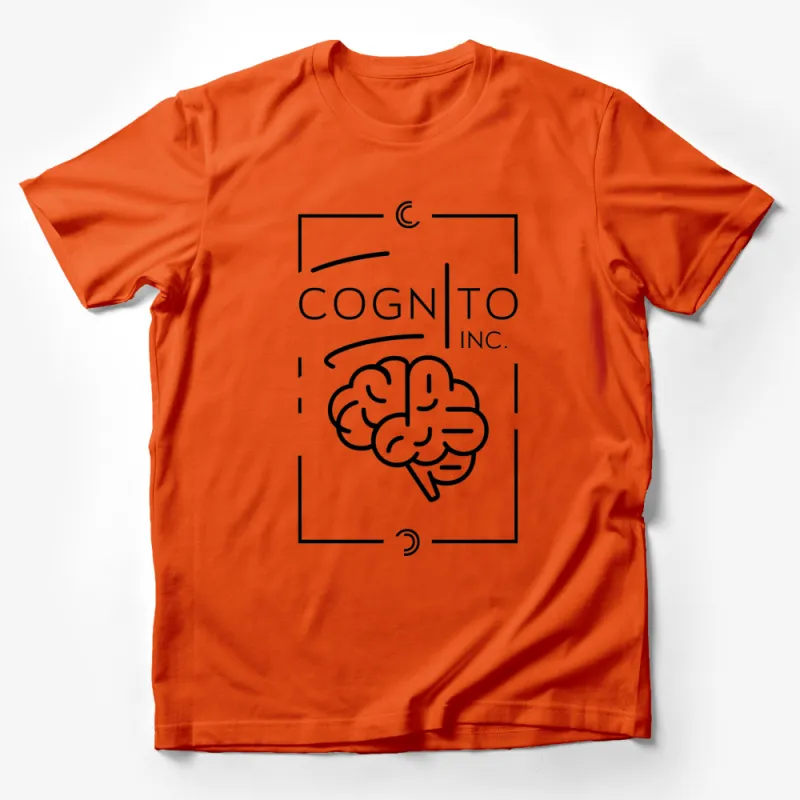 Cognito Inc Brain Logo T-Shirt, Modern Minimalist Geek Chic Fashion, Unisex Adult Casual Wear Male T-Shirt