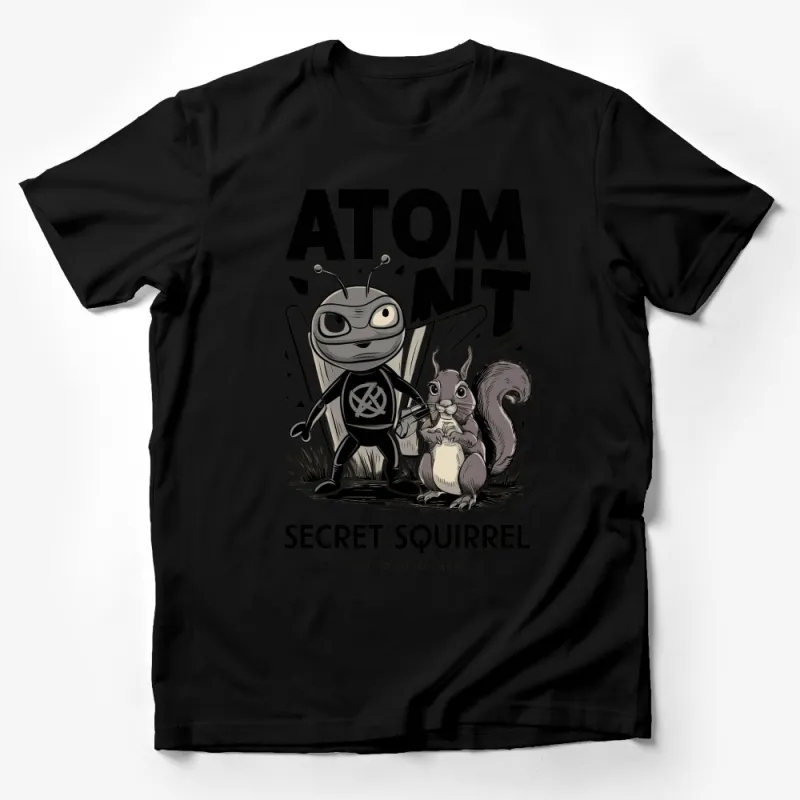 Atom Ant and Secret Squirrel Vintage Cartoon T-Shirt, Classic TV Show Graphic Tee, Unisex Apparel Male T-Shirt