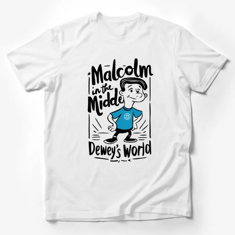 Malcolm in the Middle Dewey's World Graphic T-Shirt, Vintage TV Show Tee, Retro Style Top, Fan Gift Male T-Shirt