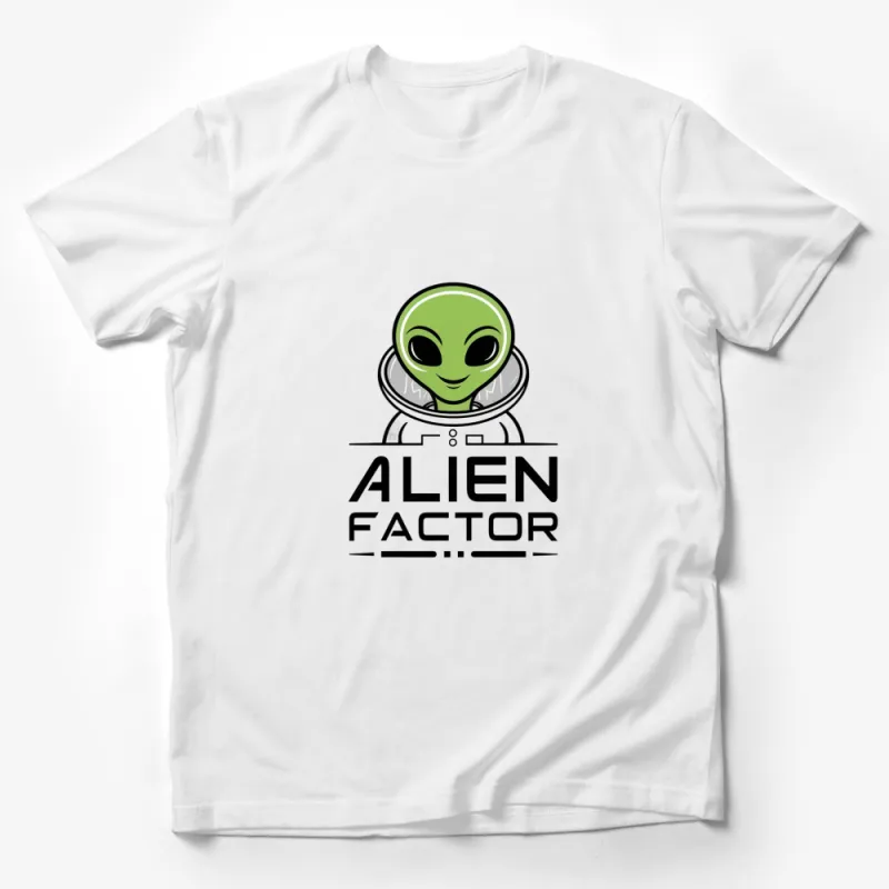 Alien Factor T-Shirt, Cute Cartoon Alien in Spacesuit, Sci-Fi Fan Gift, Unisex Graphic Tee for All Ages Male T-Shirt