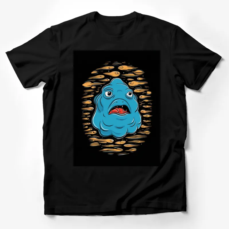 Funny Blobfish Cartoon T-Shirt, Cute Ocean Animal Tee, Unique Marine Life Shirt Male T-Shirt