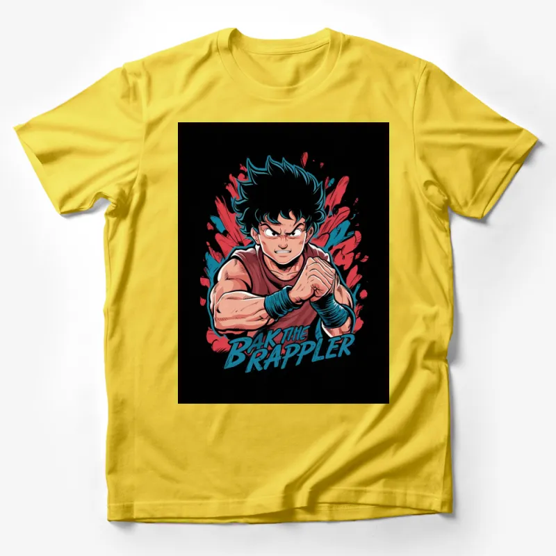 Anime-Inspired Baki the Grappler T-Shirt, Cool Martial Arts Fighter Tee, Unique Gift for Anime Fans Male T-Shirt