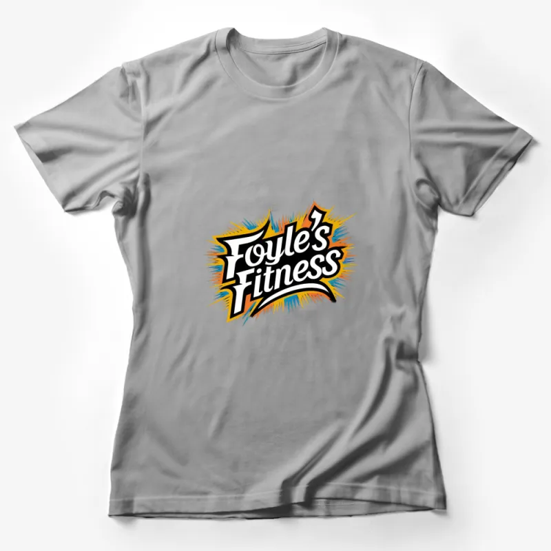 Foyle's Fitness Logo T-Shirt, Colorful Sporty Design Tee, Unisex Gym Wear, Active Lifestyle Apparel Female T-Shirt