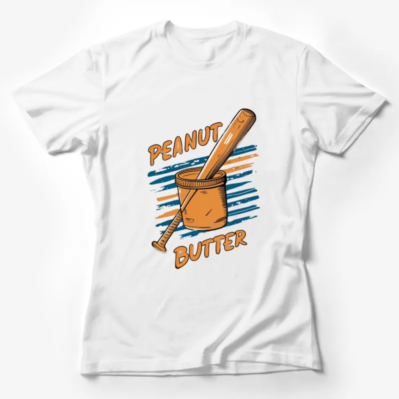 Vintage Peanut Butter Lover T-Shirt, Retro Peanut Butter Jar Graphic Tee, Unique Foodie Gift Female T-Shirt