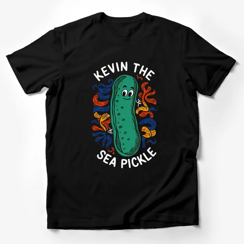 Kevin the Sea Pickle Cartoon T-Shirt, Unique Ocean Themed Graphic Tee, Funny Illustration Shirt Male T-Shirt