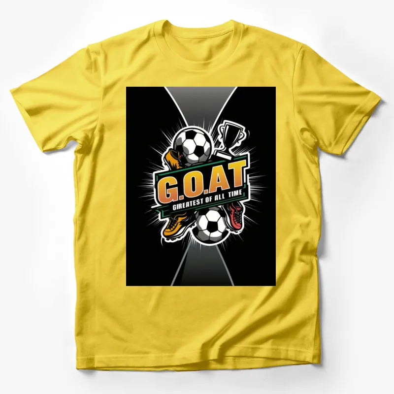 G.O.A.T Soccer Legends T-Shirt, Greatest of All Time, Sports Tee, Football Champions, Athletic Apparel, Fan Gift Male T-Shirt