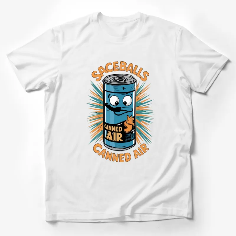 Spaceballs Canned Air Graphic Tee, Vintage Movie Parody T-Shirt, Retro Pop Culture Cool Shirt Male T-Shirt