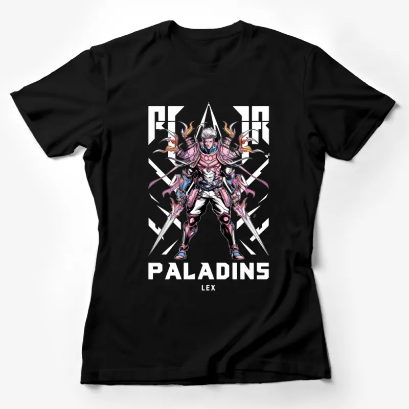 Futuristic Paladin Warrior Lex Graphic Tee, Sci-Fi Armor Artwork, Unisex T-Shirt Female T-Shirt