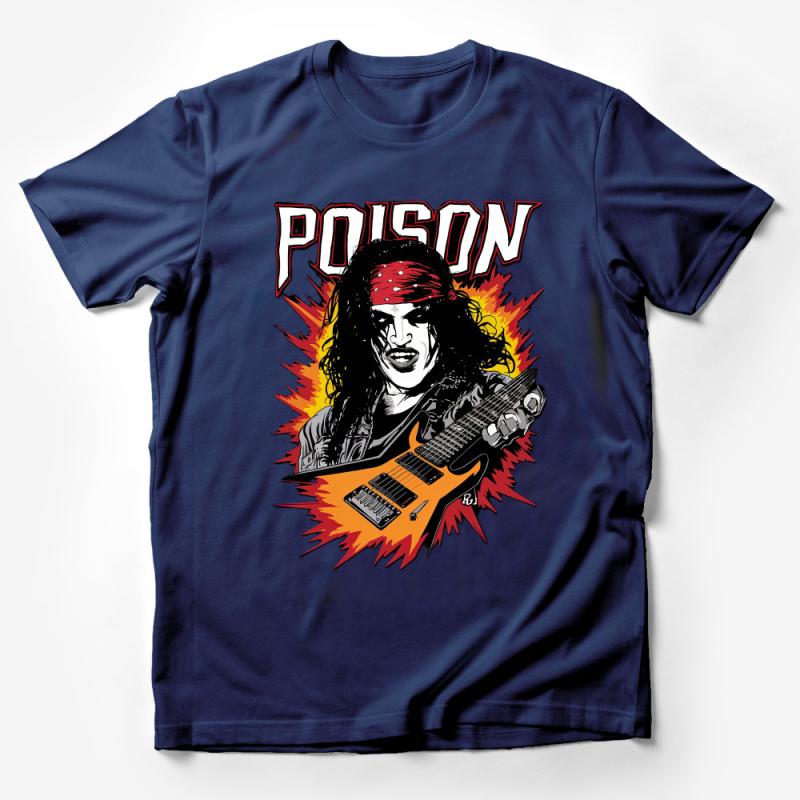 Vintage Rock Band Graphic Tee, Poison Inspired Unisex T-Shirt, Retro Music Concert Shirt, Gift for Rock Fans Male T-Shirt