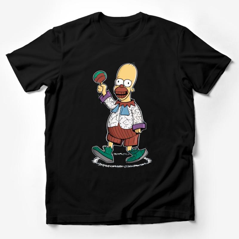 Quirky Cartoon Dad Graphic Tee, Fun Animated Character T-Shirt, Cool Casual Streetwear, Unique Gift for Cartoon Fans Male T-Shirt