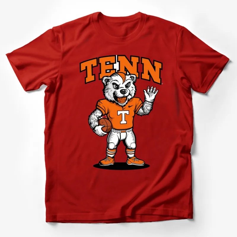 Tennessee Mascot T-Shirt, College Football Graphic Tee, Vintage Sports Style Shirt, Fan Apparel Male T-Shirt