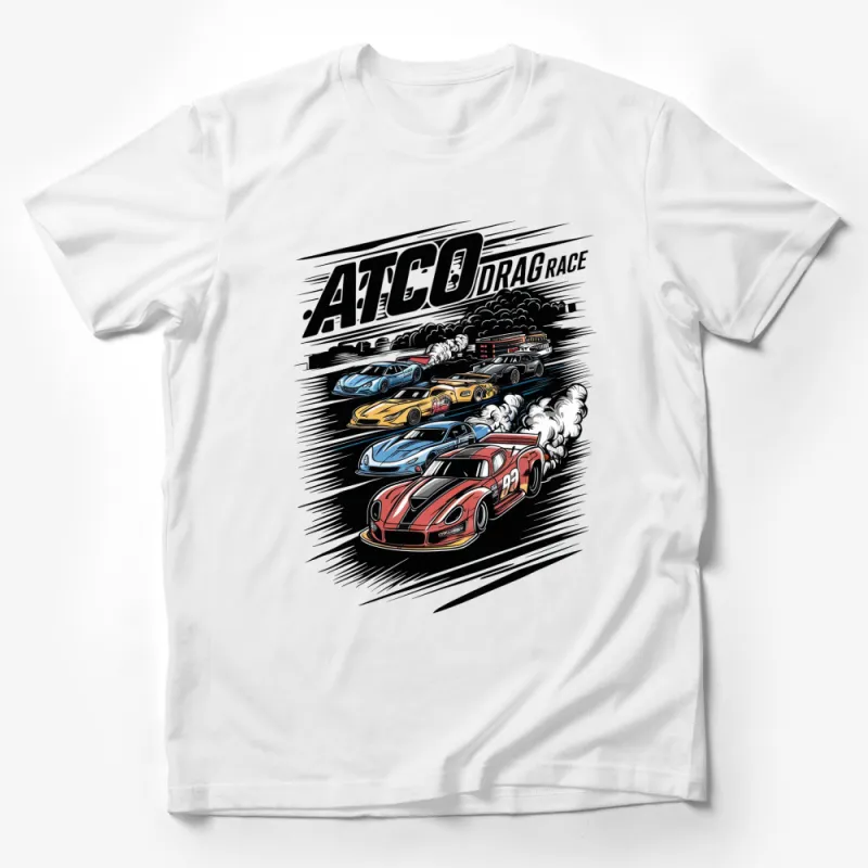 Vintage ATCO Drag Race T-Shirt, Classic Car Racing Tee, Speed Enthusiast Gift, Graphic Tee for Men Male T-Shirt