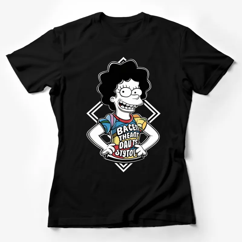 Cartoon Character T-Shirt for Kids, Animated Fun Graphic Tee, Colorful Youth Top, Unique Children's Clothing Female T-Shirt