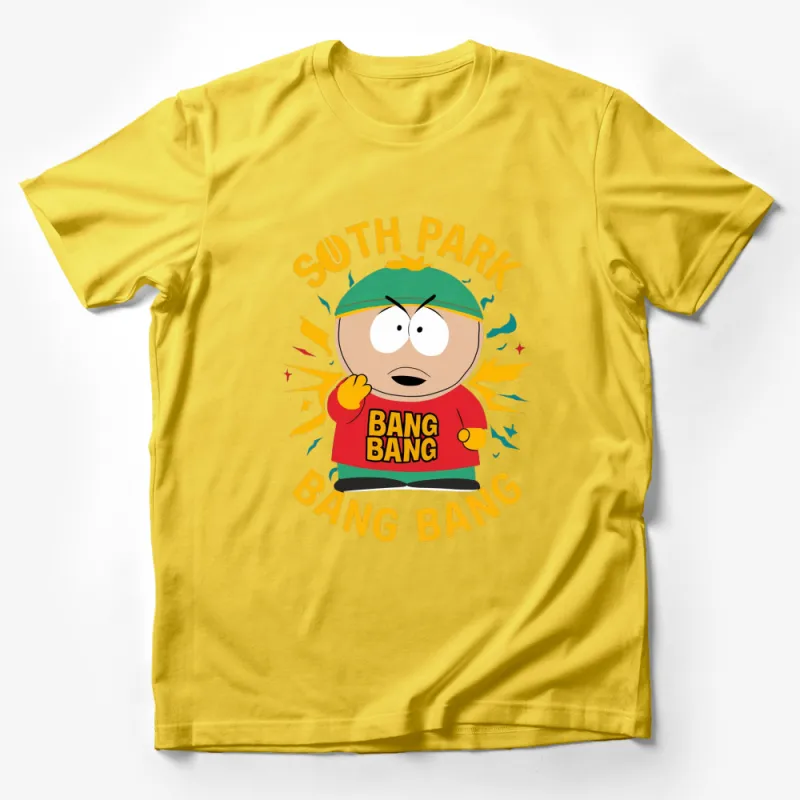 South Park Bang Bang T-shirt, Funny Cartoon Character Tee, Unisex Casual Shirt Male T-Shirt