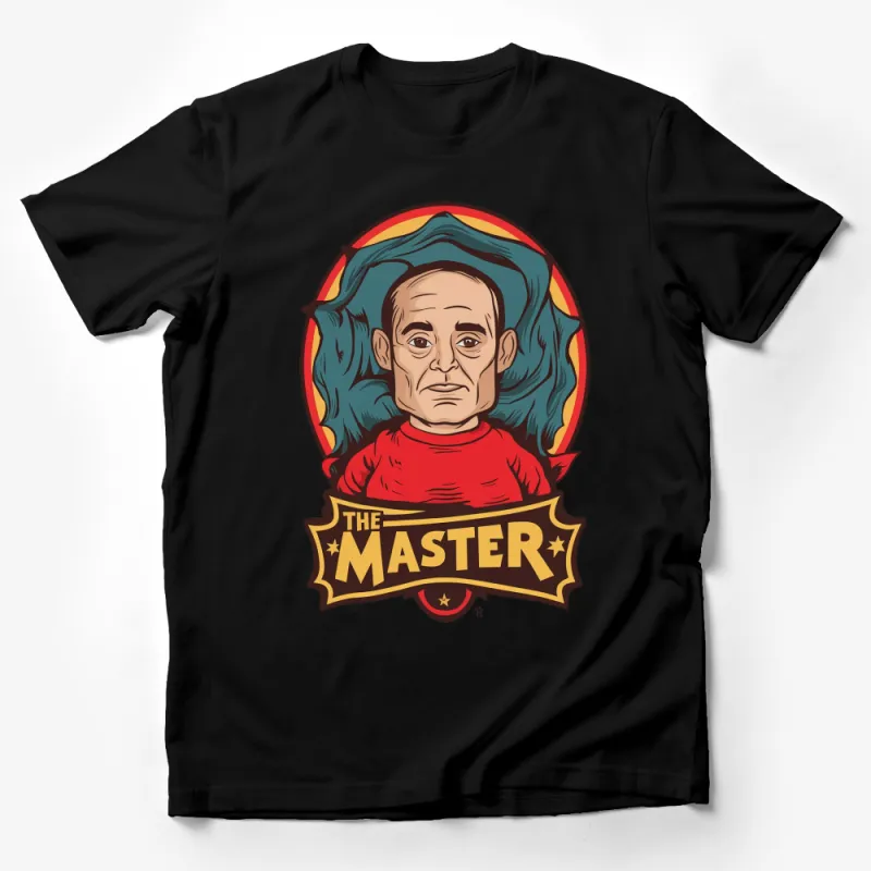 Vintage Style The Master T-Shirt, Retro Art Inspired Bold Colorful Tee, Unique Graphic Design Shirt Male T-Shirt