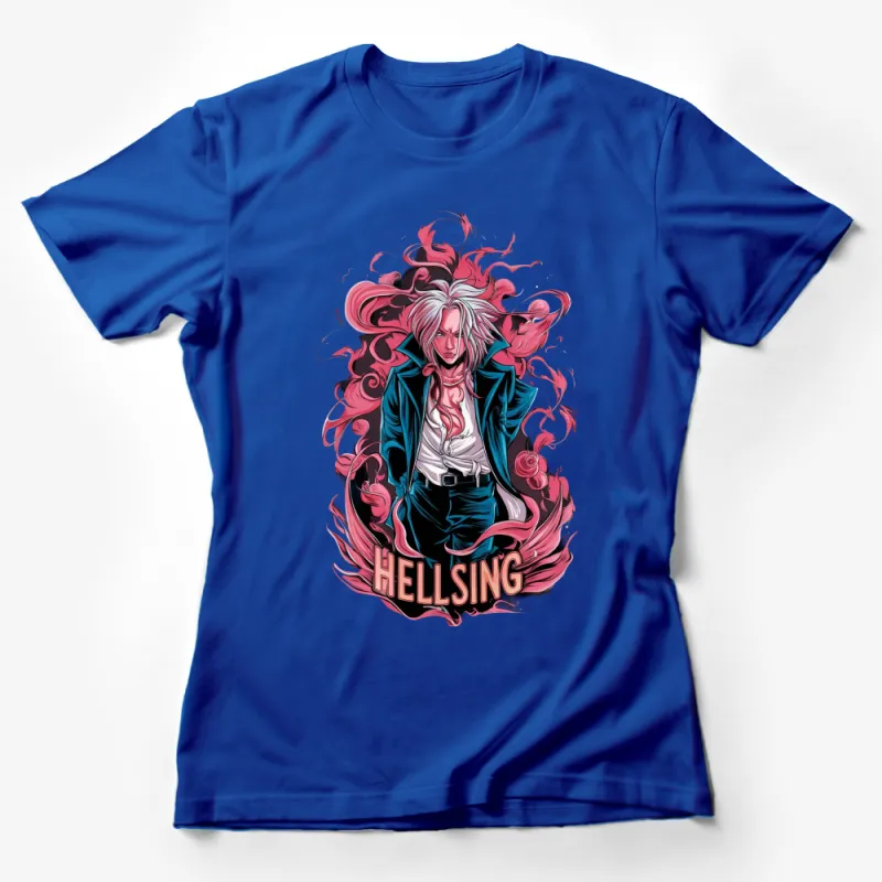 Hellsing Anime T-Shirt, Vibrant Character Design, Manga Series, Unisex Graphic Tee Female T-Shirt