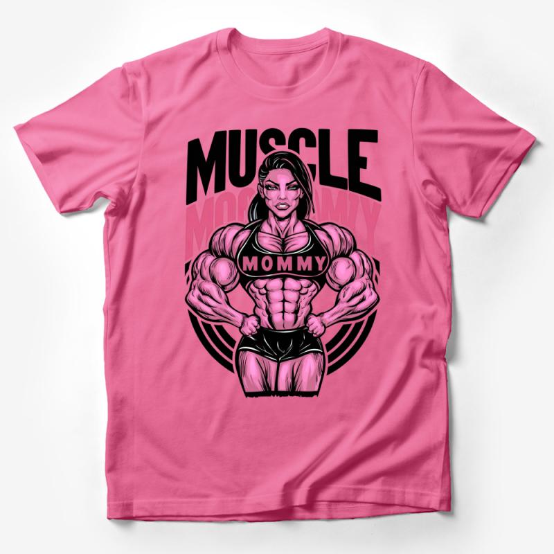 Women's Muscle Mommy T-Shirt, Bold Graphic Fitness Tee, Fun Workout Shirt, Gift for Gym Moms, Athletic Apparel, Bodybuilder Top, Unique Male T-Shirt