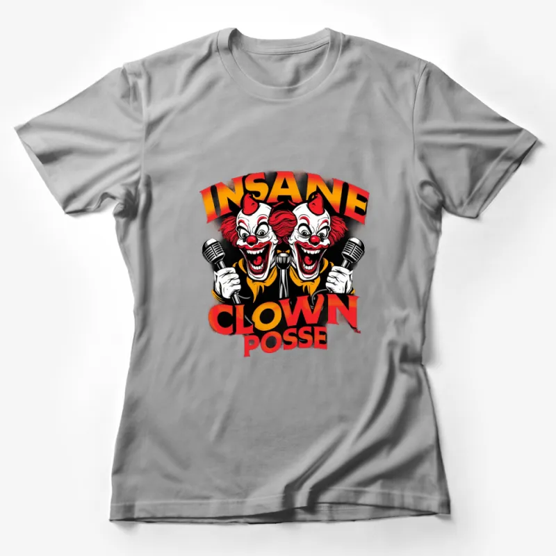 Insane Clown Posse Graphic T-Shirt, Vintage Circus Theme Tee, Men's and Women's Horror Clown Tee Female T-Shirt