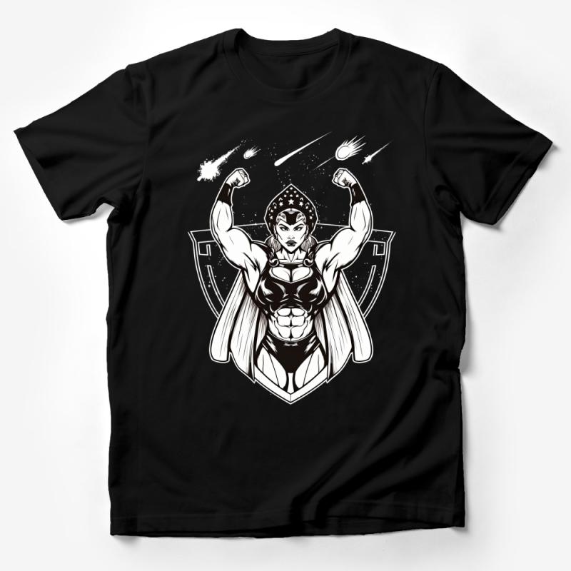 Women's Superhero T-Shirt, Strong Female Character Graphic Tee, Casual Cosplay Shirt, Geek Chic Apparel, Plus Size Available Male T-Shirt