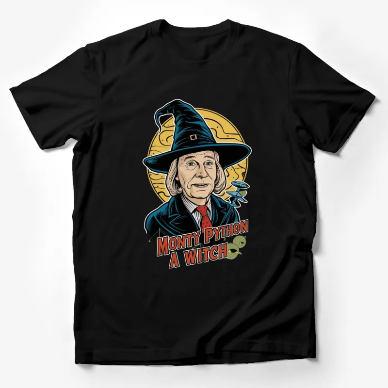 Monty Python Witch T-Shirt, Classic Comedy Film Tee, Retro Vintage Graphic Shirt Male T-Shirt