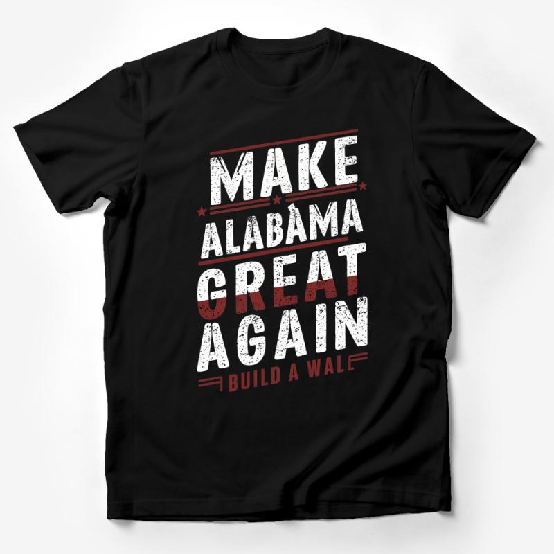 Make Alabama Great Again T-Shirt, Patriotic State Pride Tee, Unisex Graphic Shirt, Funny Political Red Top, Build a Wale Slogan Male T-Shirt