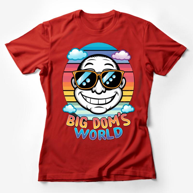 Colorful Animated Character Shirt, Big Dom's World T-Shirt, Unisex Cartoon Shirt, Retro Style Graphic Tee, Summer Casual Clothing Female T-Shirt