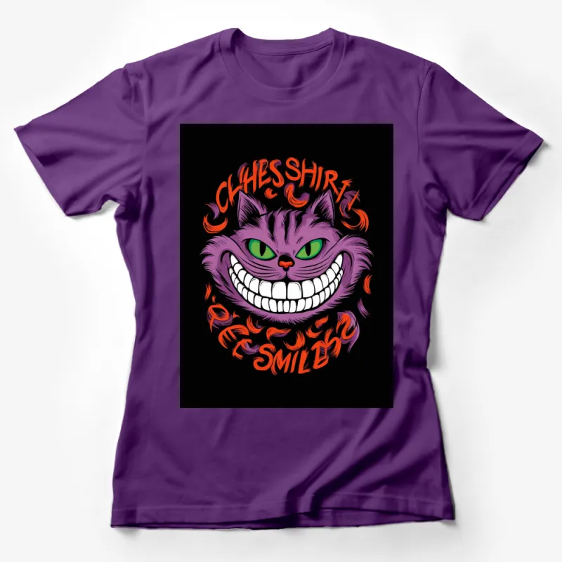 Cheshire Cat Smile T-Shirt, Bold Graphic Tee, Alice in Wonderland Inspired Shirt, Unisex Tee Female T-Shirt