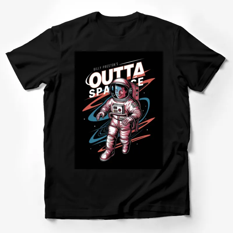 Billy Preston Outta Space Vintage Astronaut Graphic T-Shirt, Retro Space Adventure Tee Male T-Shirt