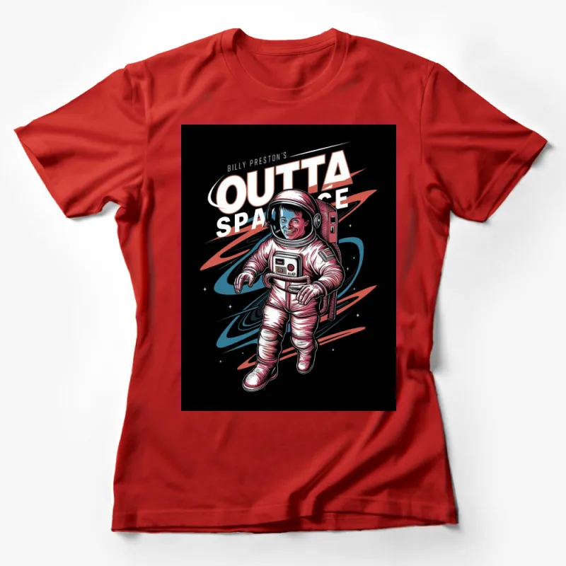 Billy Preston Outta Space Vintage Astronaut Graphic T-Shirt, Retro Space Adventure Tee Female T-Shirt