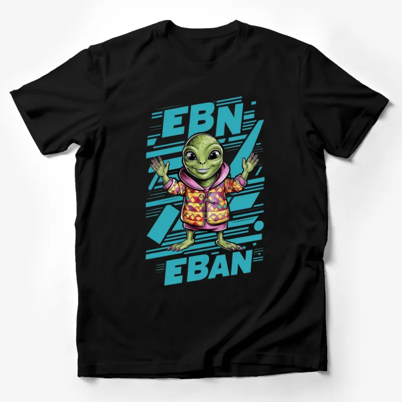 Cool Alien Graphic T-Shirt, Hip Alien in Jacket Design, Trendy Extraterrestrial Casual Wear Male T-Shirt