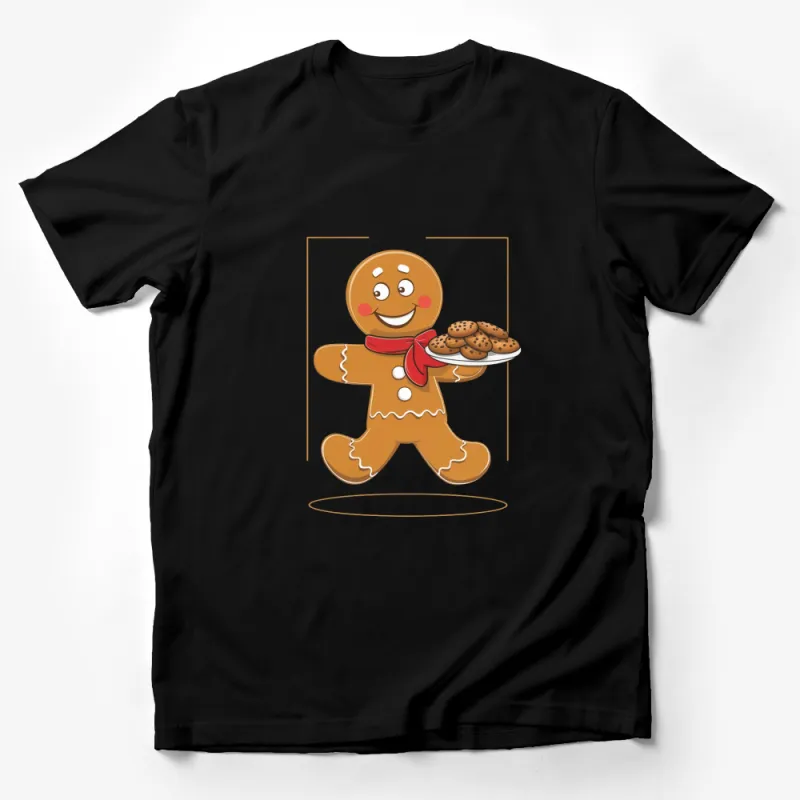 Gingerbread Man Cookie Lover T-Shirt, Cute Christmas Graphic Tee, Holiday Baking Shirt, Unisex Gift Male T-Shirt