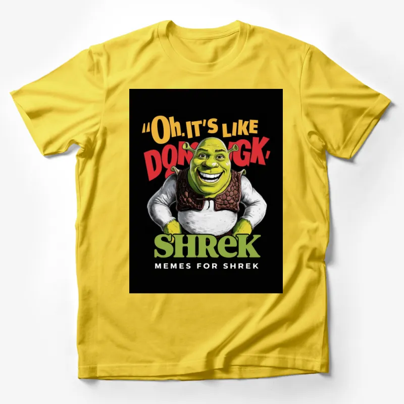 Shrek Movie Quote T-Shirt Oh, It's Like Donkey! Funny Meme, Unisex Graphic Tee, Ideal Gift for Movie Lovers Male T-Shirt