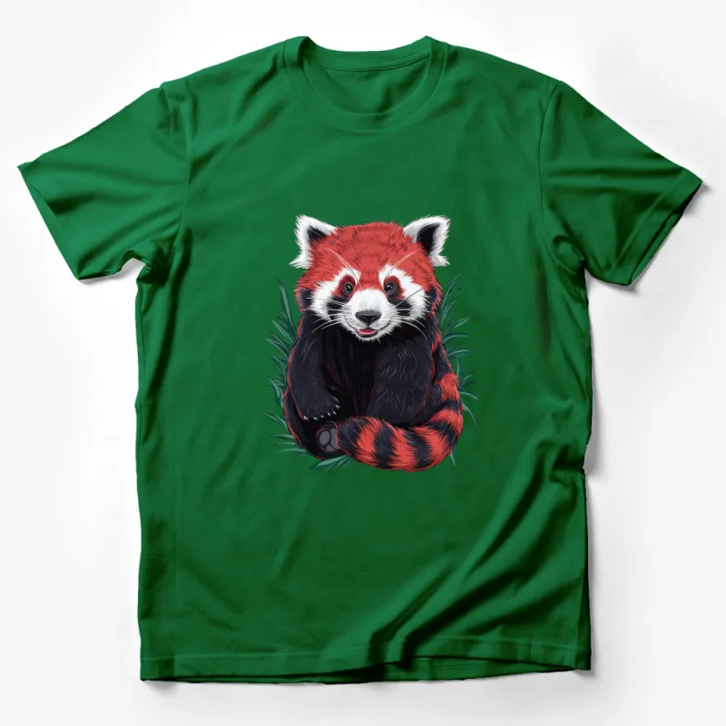 Adorable Red Panda T-Shirt, Cute Animal Graphic Tee, Unisex Casual Wildlife Shirt for All Ages Male T-Shirt