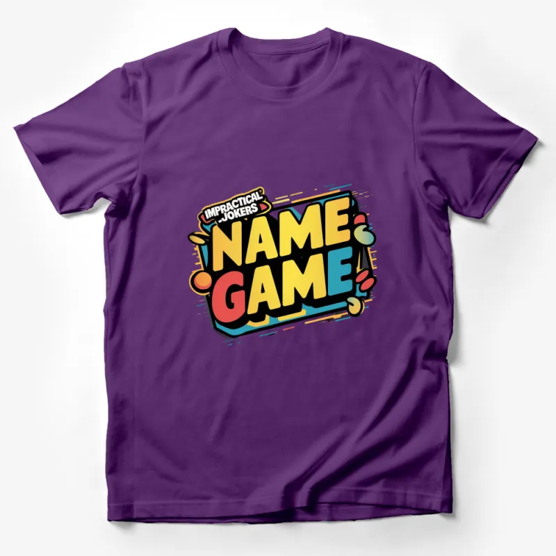 Impractical Jokers Name Game T-Shirt, Colorful Graphic Tee for Fans Male T-Shirt