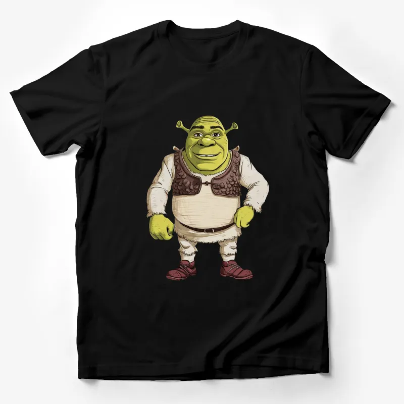 Shrek Character Graphic T-Shirt, Funny Ogre Tee, Unique Movie Fan Gift, Unisex Adult and Kids Sizes Male T-Shirt