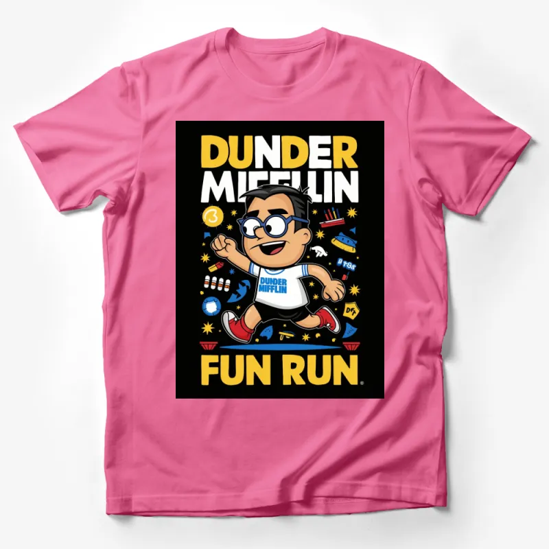 Dunder Mifflin Fun Run Graphic T-Shirt, Office Fan Gift Tee, Fun Run TV Show Inspired Athletic Event Casual Shirt Male T-Shirt