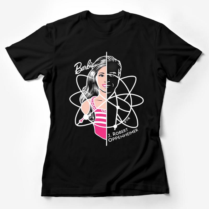 Women's Science T-Shirt, Nuclear Physicist J. Robert Oppenheimer, Pop Art Top, Atomic Energy Tee, Feminine Fit, Casual Wear Female T-Shirt