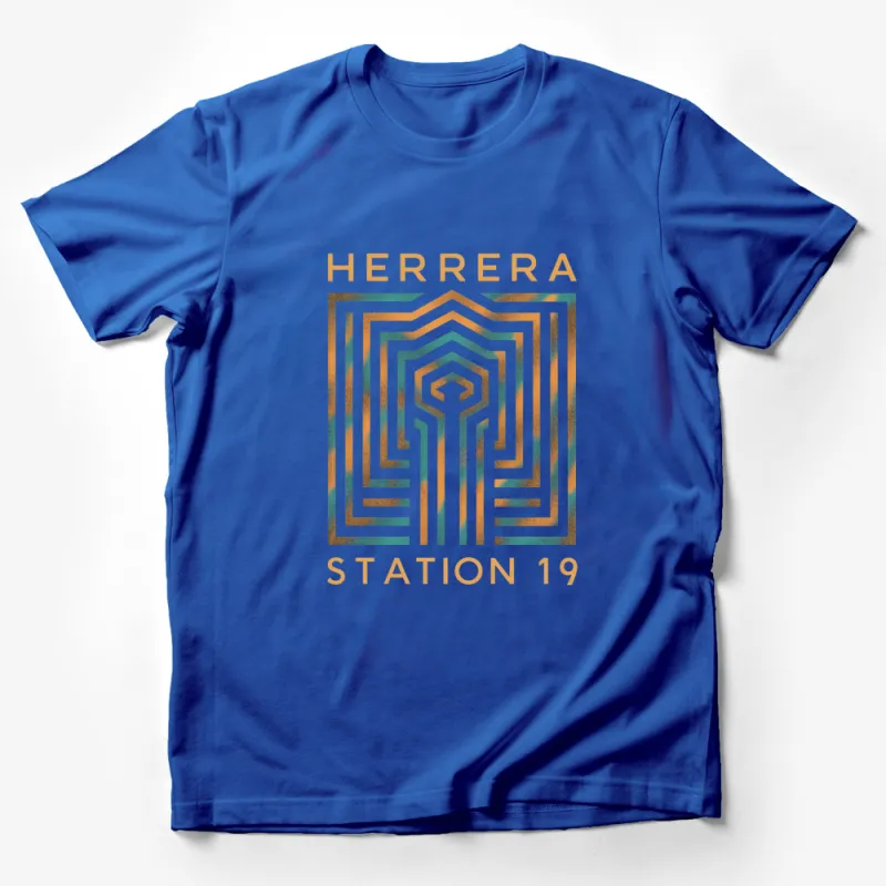 Vintage Herrera Station 19 Logo T-Shirt, Retro Graphic Tee, Unique Design Shirt Male T-Shirt