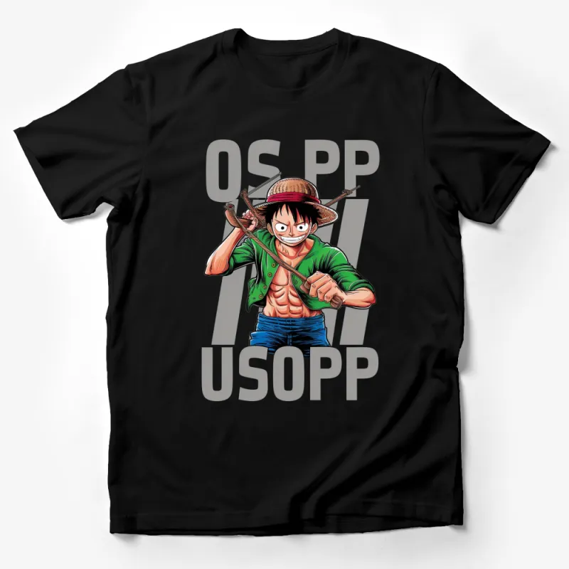 Anime Pirate T-Shirt, Straw Hat Crew Graphic Tee, Cool Manga Shirt, Anime Fan Gift Male T-Shirt