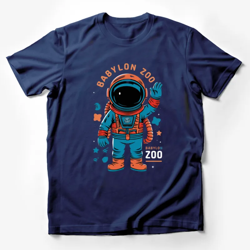 Retro Space Astronaut T-Shirt, Babylon Zoo, Vintage Cosmonaut Design, Cool Space Tee for All Ages Male T-Shirt