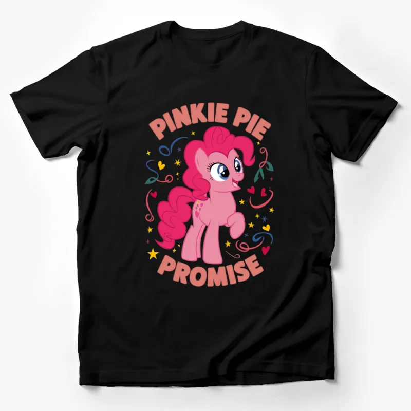 Pinkie Pie Promise My Little Pony Kids T-Shirt, Cute Cartoon Character Girls Tee, Pink Fun Apparel Male T-Shirt