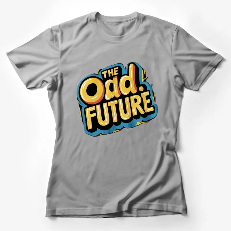 Odd Future Inspired Graphic T-Shirt, Retro Comic Book Style Casual Top Female T-Shirt