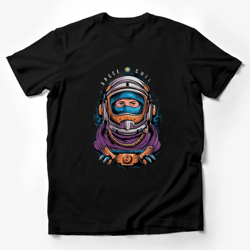 Astronaut T-Shirt, Cool Space Explorer Graphic Tee, Vibrant Colors, Unisex Male T-Shirt