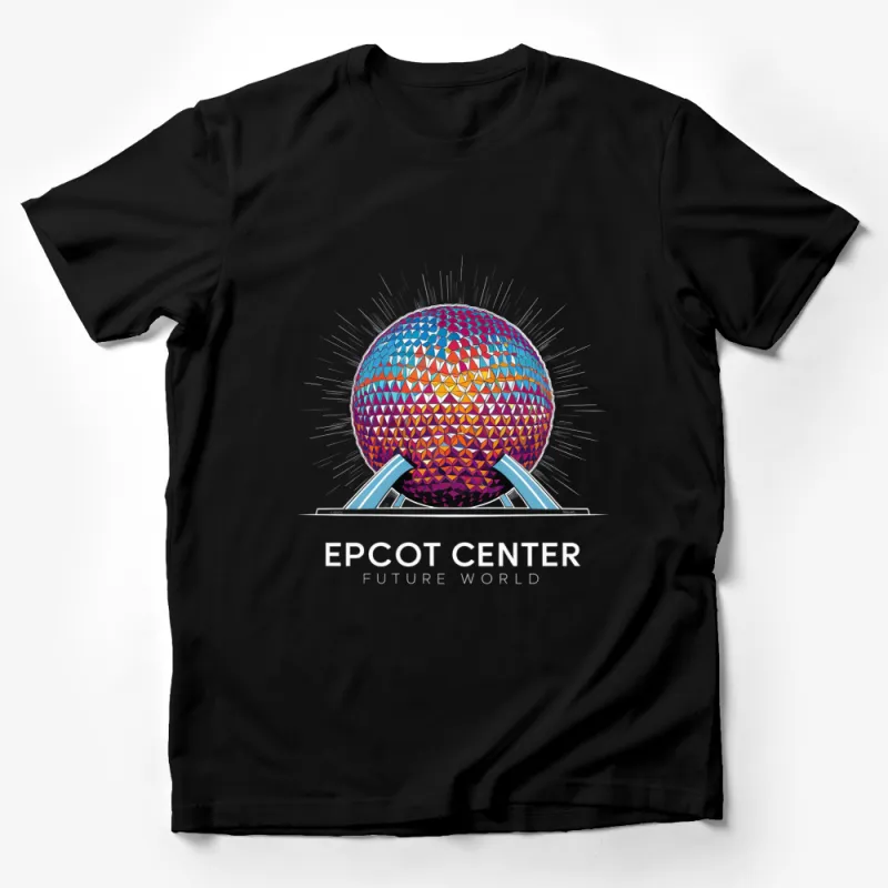 EPCOT Center Future World T-Shirt, Colorful Geometric Graphic Tee, Unisex Disney Park Shirt Male T-Shirt